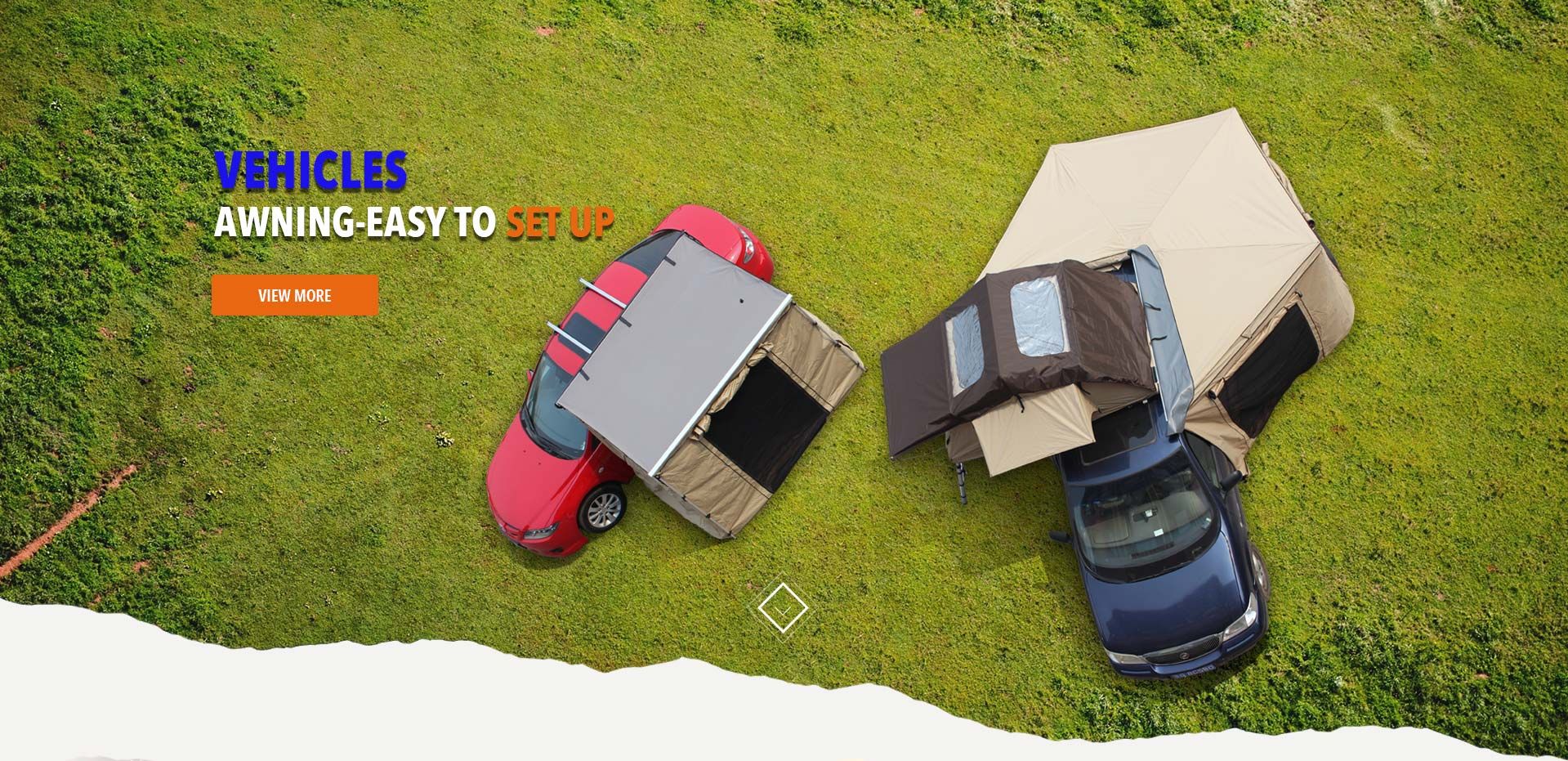 Roof top tent from the Sunday Campers catalogue mounted on a vehicle