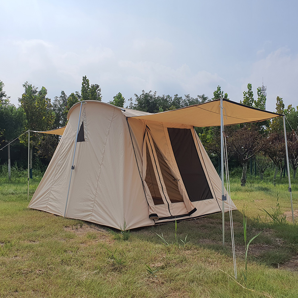 Cotton canvas spring bar tent
